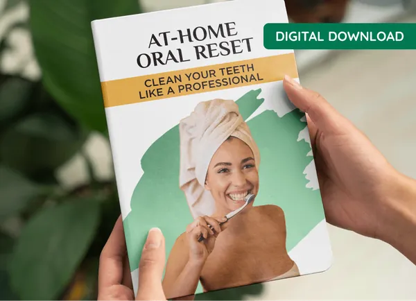 The seller's cover image for the bonus e-guide At-Home Oral Reset